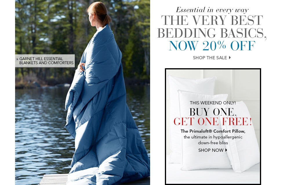 Garnet Hill Women's Clothing and Bedding Catalog. The Best in Bedding Basics, Now 20% Off. Garnet Hill Essential Blankets and Comforters.