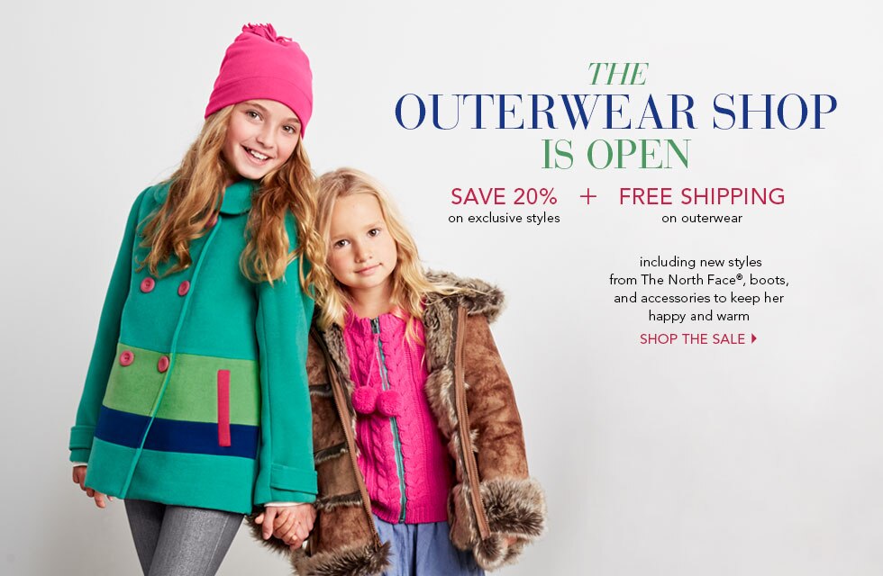 Garnet Hill Bedding and Clothing Catalog. Girls' Outerwear - Save 20% on Exclusive Styles and Free Shipping on All Outerwear. New Styles from The North Face, Boots, and Winter Accessories. Shop the Sale.