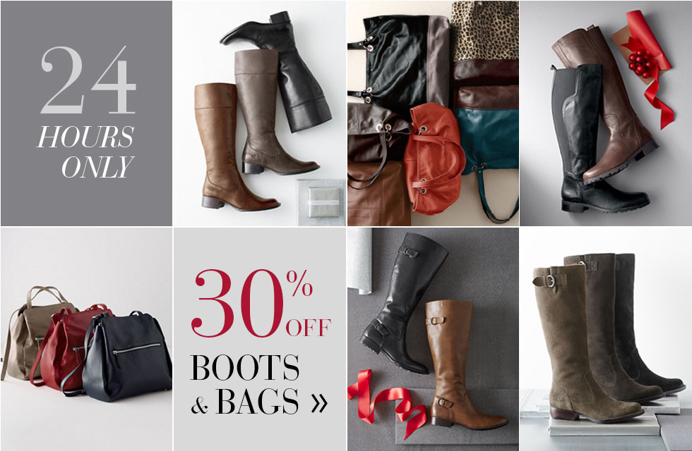 Garnet Hill Bedding and Women's Clothing Catalog. 25% Off Women’s Boots and Handbags. One Day Only.