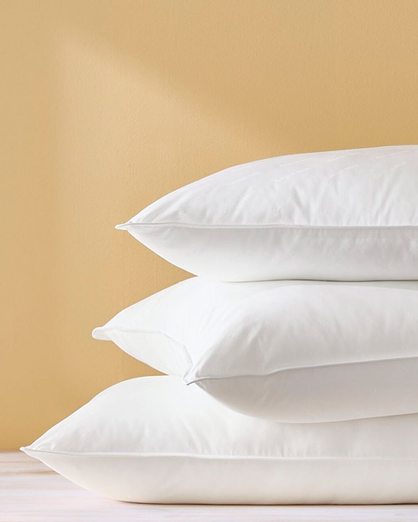 stack of 3 Garnet Hill Signature Down-Alternative Pillows